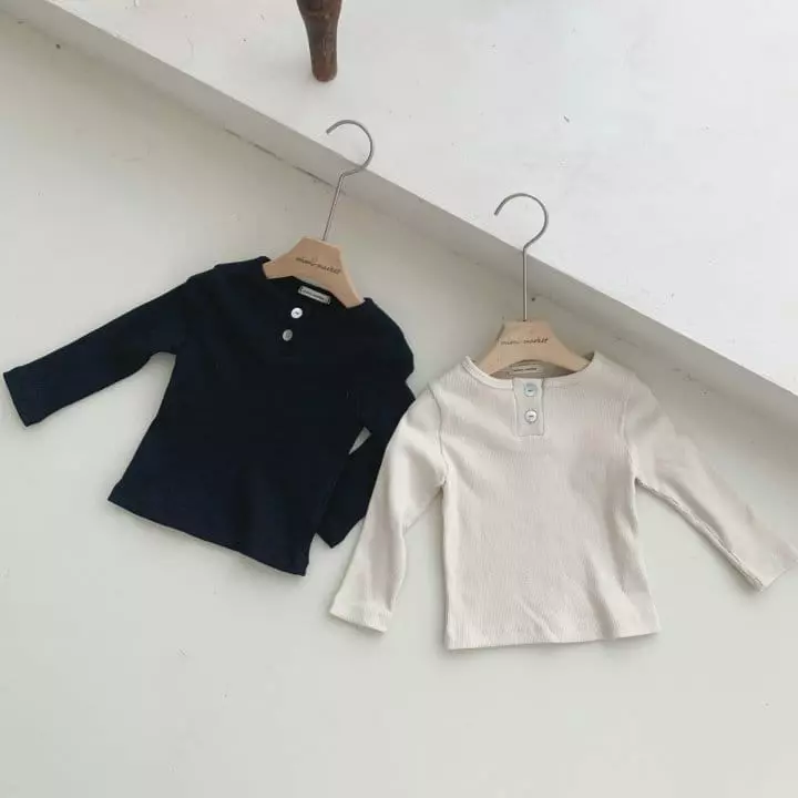 Mimi Market - Korean Baby Fashion - #babyoutfit - Button Tee - 8