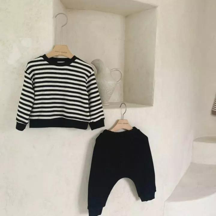 Mimi Market - Korean Baby Fashion - #babyoutfit - Mimi Top Bottom Set - 6
