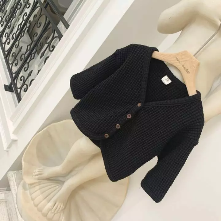 Mimi Market - Korean Baby Fashion - #babyoutfit - Waffle Cardigan - 7