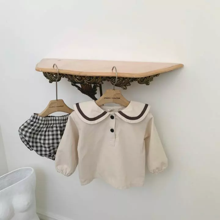 Mimi Market - Korean Baby Fashion - #babyoutfit - Sailor Top Bottom Set - 12