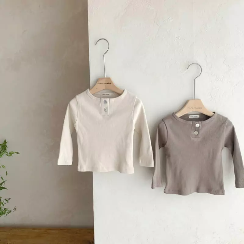 Mimi Market - Korean Baby Fashion - #babywear - Button Tee - 12
