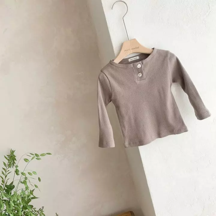 Mimi Market - Korean Baby Fashion - #babywear - Button Tee - 10