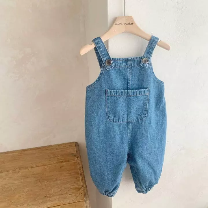 Mimi Market - Korean Baby Fashion - #babywear - Momo Denim Dungarees - 7
