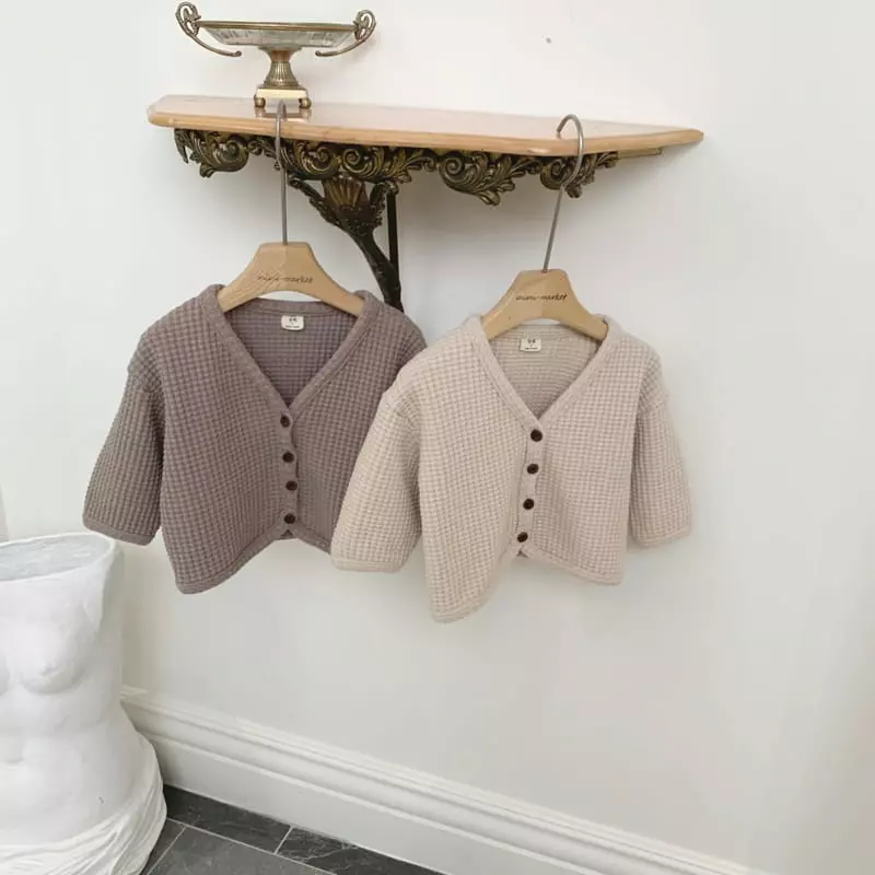 Mimi Market - Korean Baby Fashion - #onlinebabyboutique - Waffle Cardigan - 11