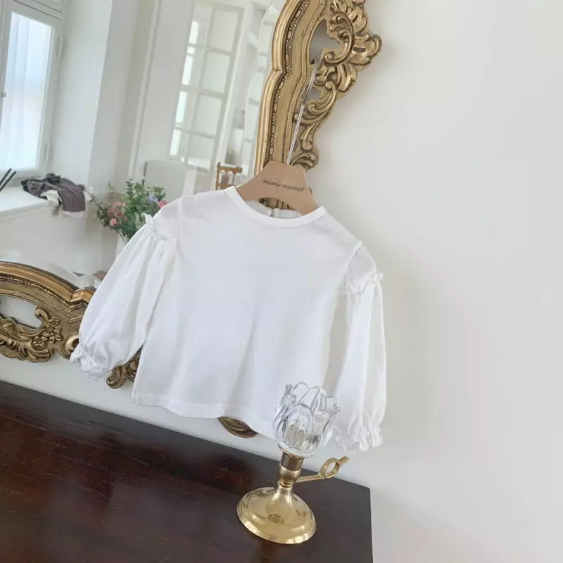 Mimi Market - Korean Baby Fashion - #onlinebabyboutique - Sleeves Shirring Tee - 9