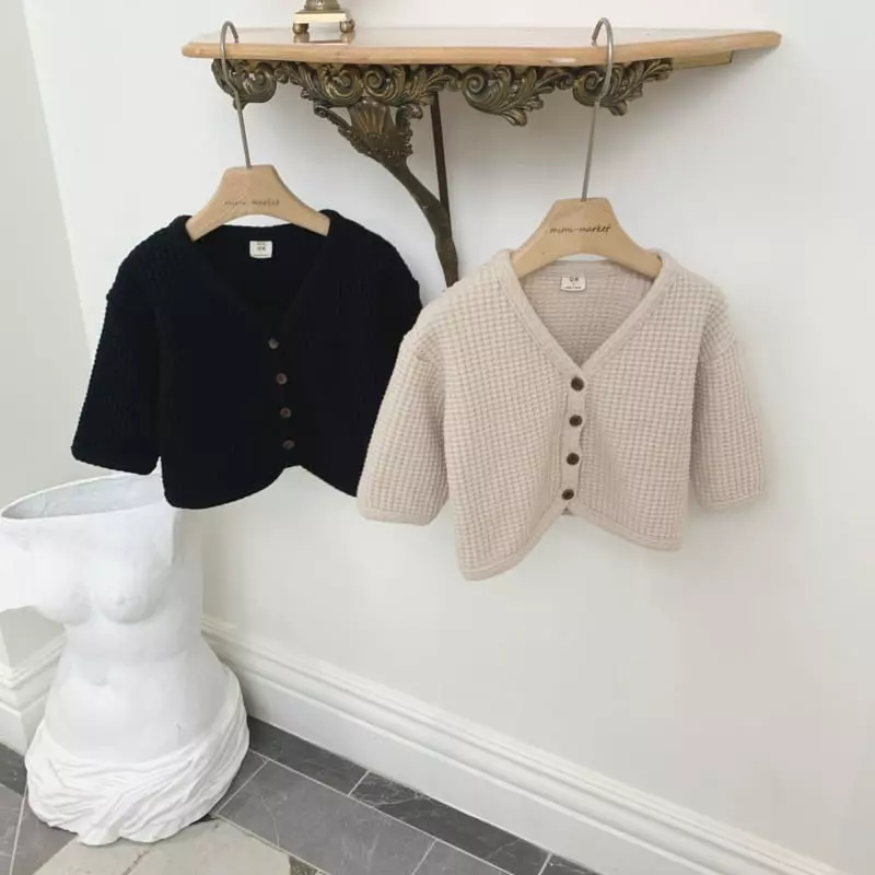 Mimi Market - Korean Baby Fashion - #onlinebabyshop - Waffle Cardigan - 12