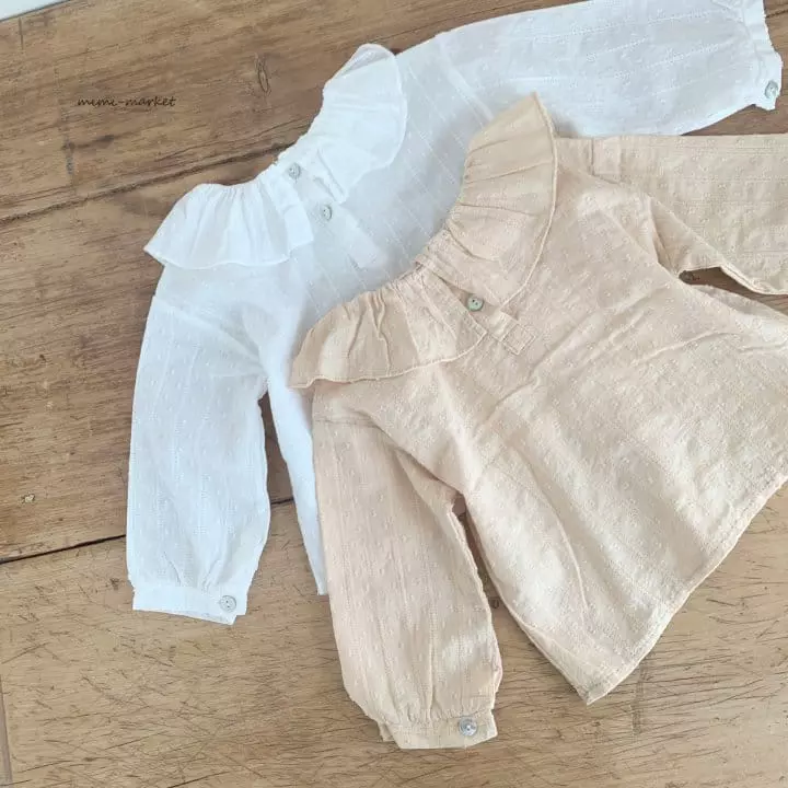 Mimi Market - Korean Baby Fashion - #onlinebabyshop - Cuff Blouse - 2