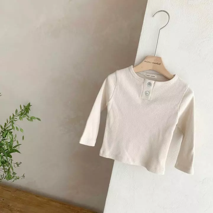 Mimi Market - Korean Baby Fashion - #onlinebabyshop - Button Tee - 12