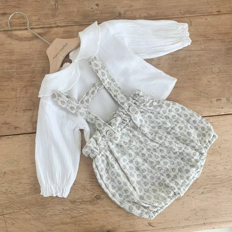 Mimi Market - Korean Baby Fashion - #smilingbaby - Happy Dungarees