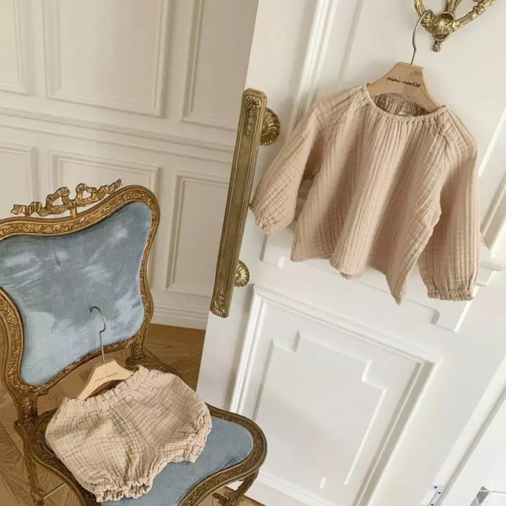 Mimi Market - Korean Baby Fashion - #smilingbaby - Caramel Top Bottom Set