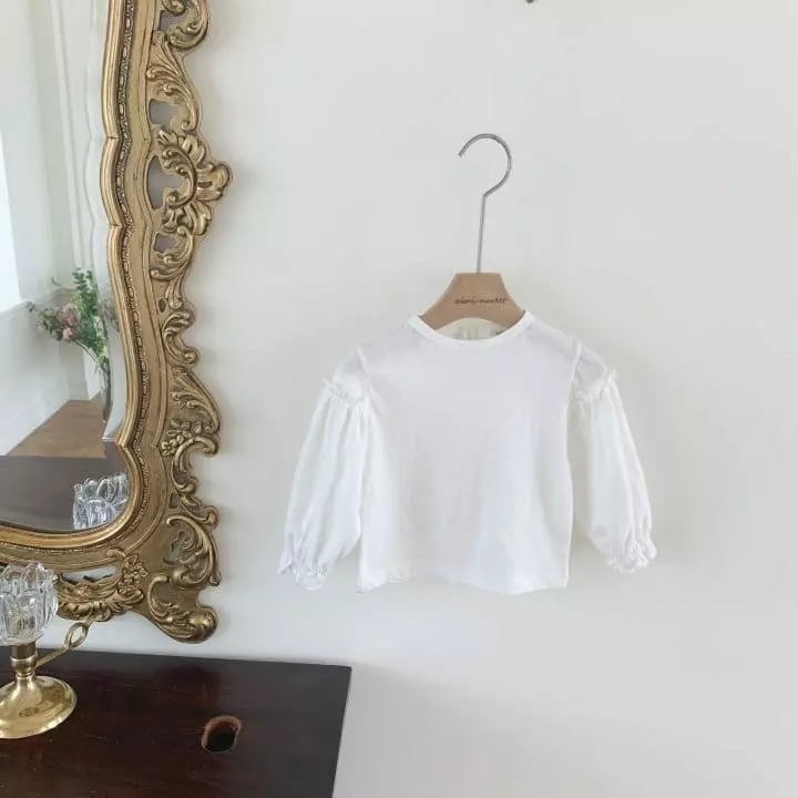 Mimi Market - Korean Baby Fashion - #smilingbaby - Sleeves Shirring Tee - 9