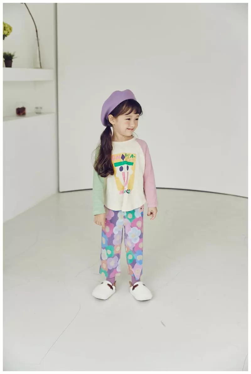 Mimico - Korean Children Fashion - #Kfashion4kids - Flower Velvet Pants - 10