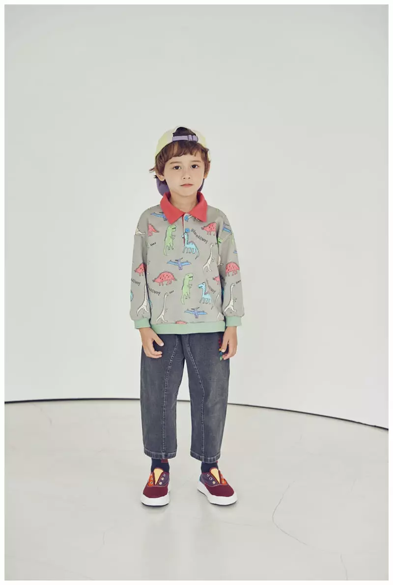 Mimico - Korean Children Fashion - #Kfashion4kids - Color Dino Tee - 9