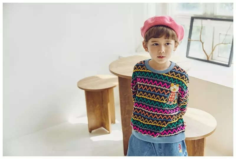 Mimico - Korean Children Fashion - #Kfashion4kids - Bear Sweater - 6