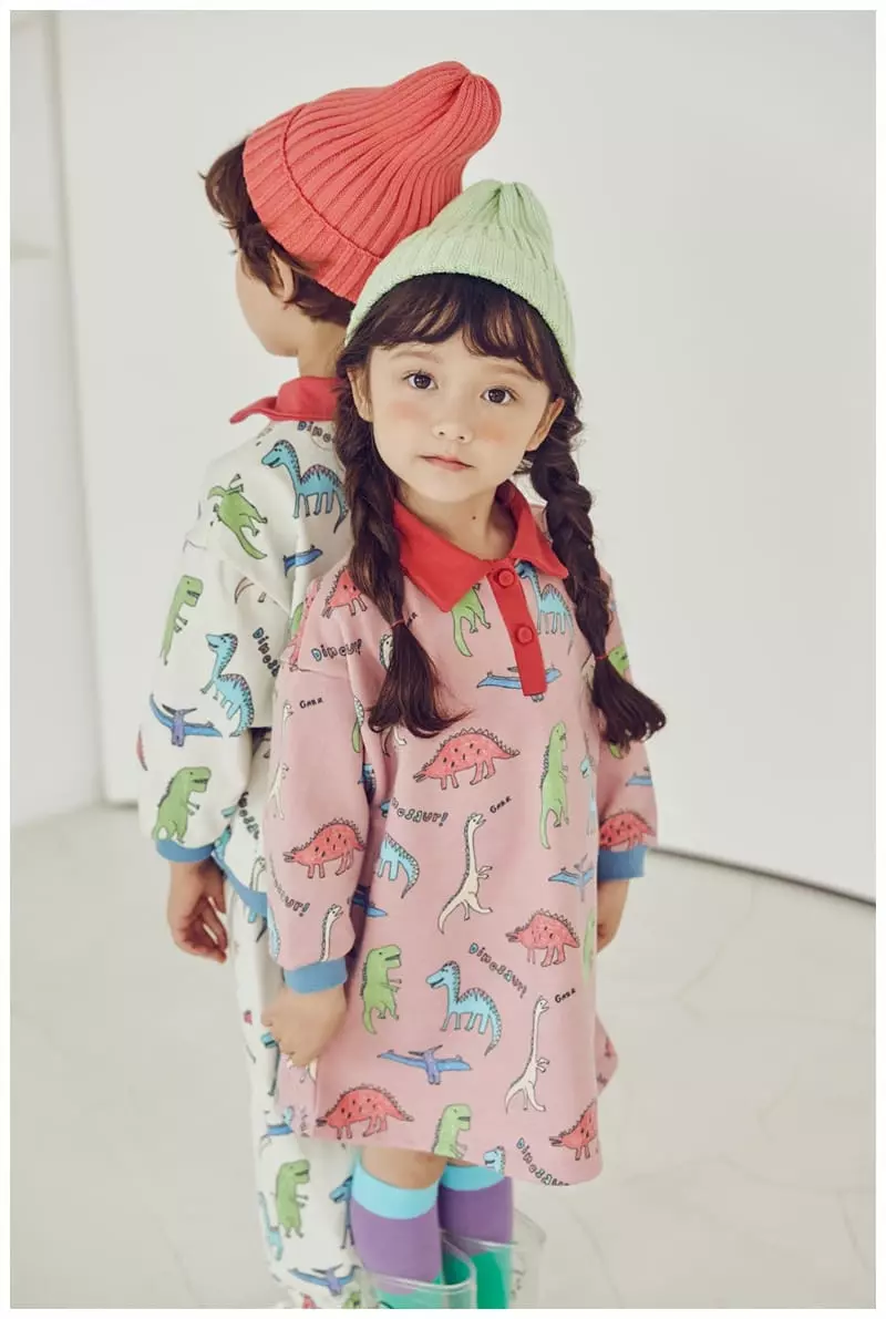 Mimico - Korean Children Fashion - #kidzfashiontrend - Dino One-piece - 4