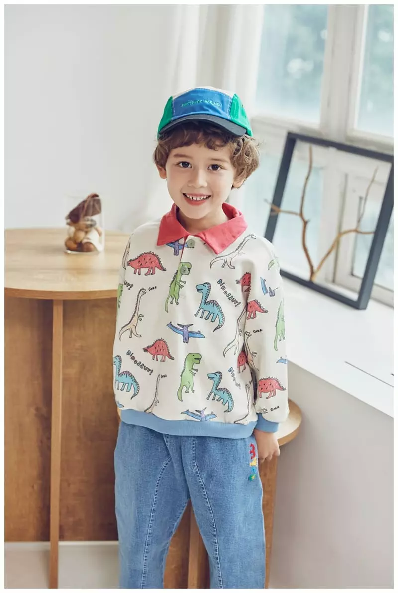 Mimico - Korean Children Fashion - #childofig - Color Dino Tee