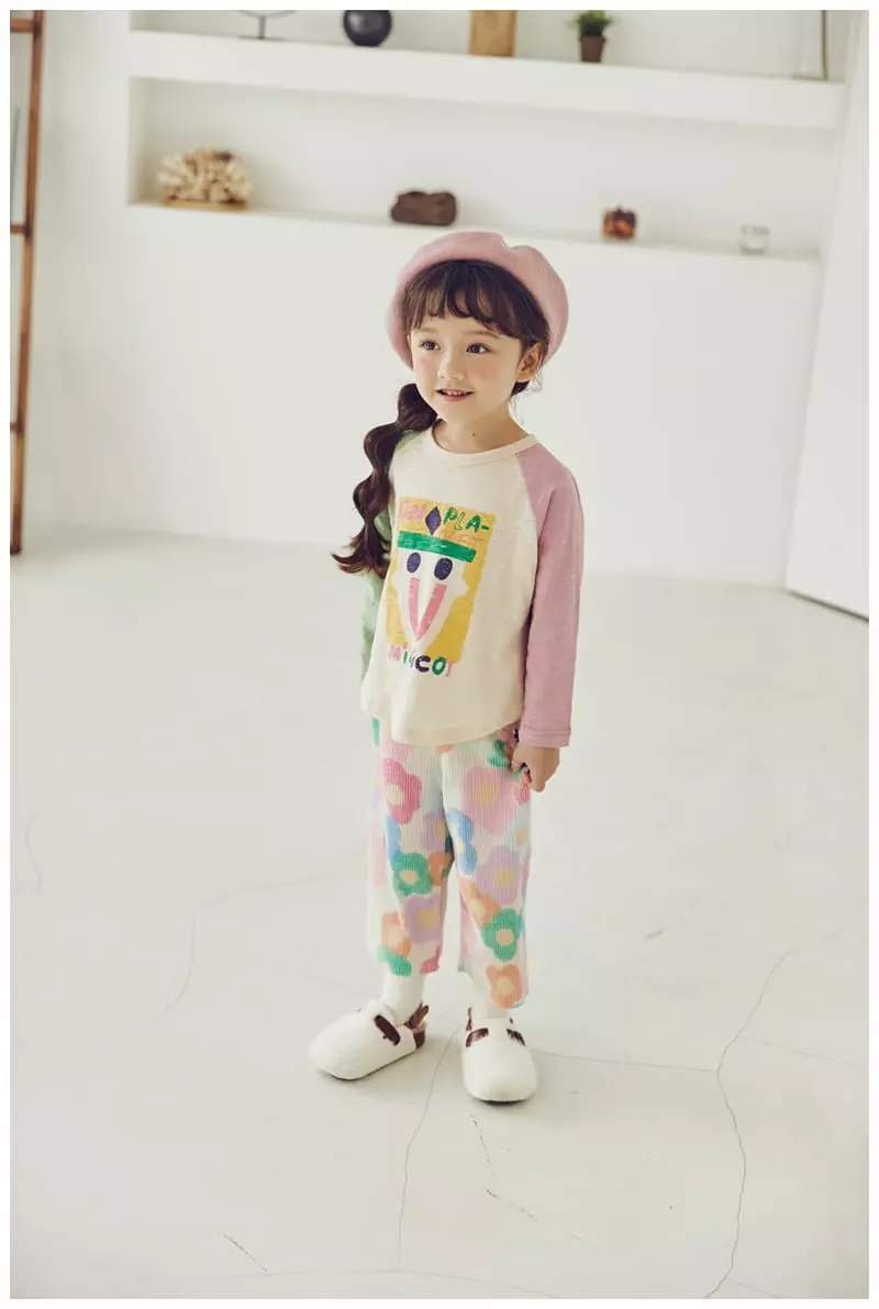 Mimico - Korean Children Fashion - #childrensboutique - Flower Velvet Pants - 3