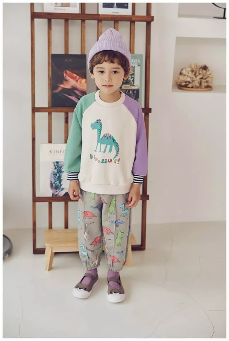 Mimico - Korean Children Fashion - #childrensboutique - Color Dino Pants - 10