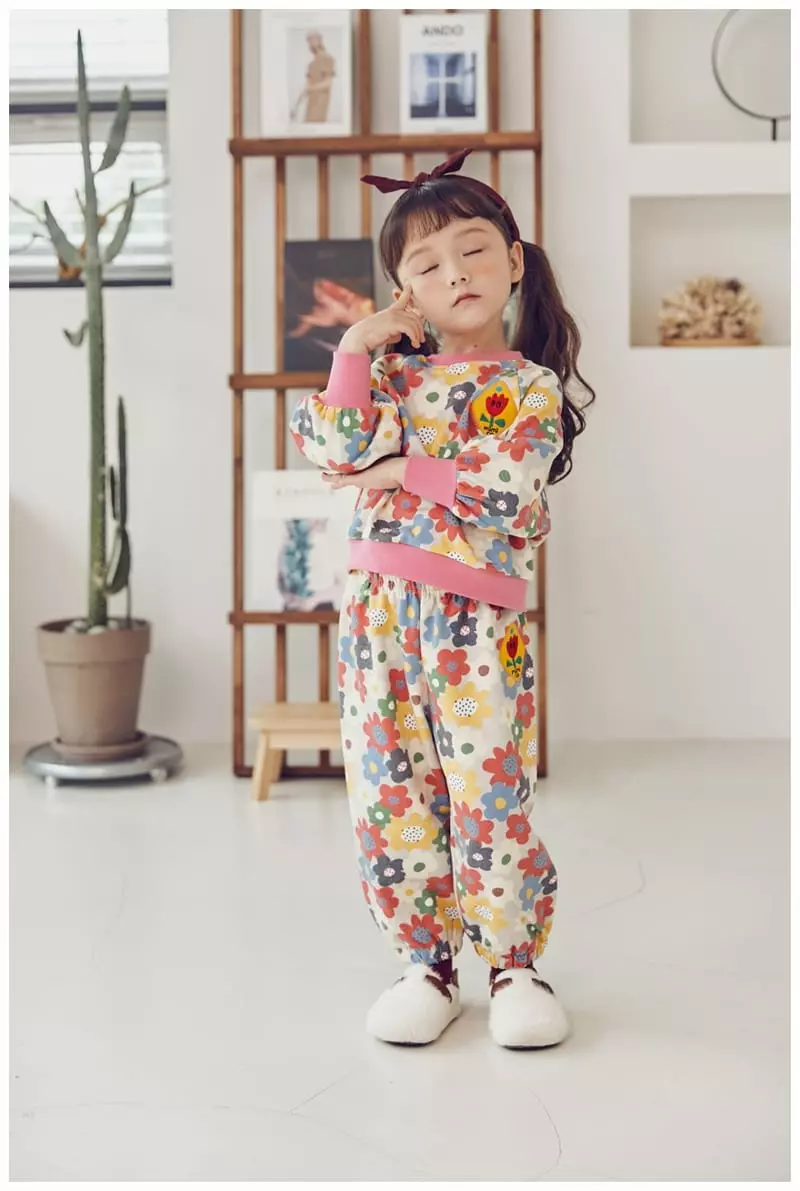 Mimico - Korean Children Fashion - #childofig - Flower Tee - 4