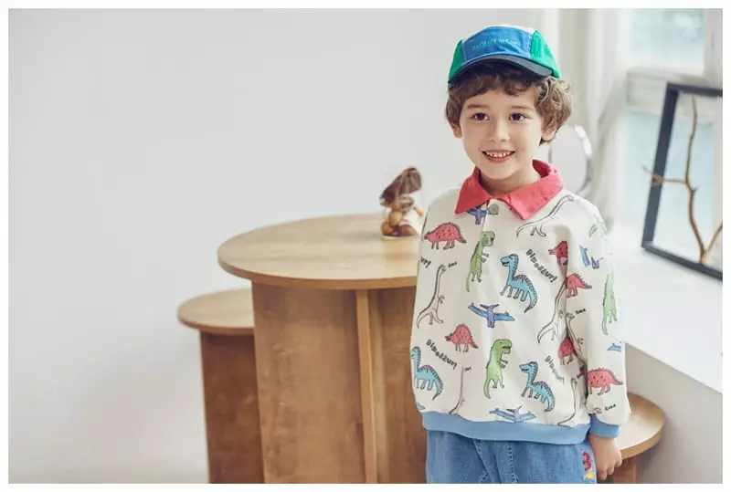 Mimico - Korean Children Fashion - #childrensboutique - Color Dino Tee - 2