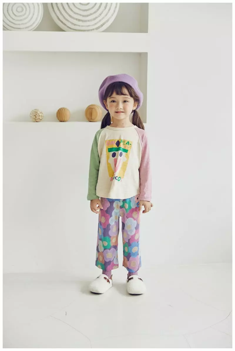 Mimico - Korean Children Fashion - #discoveringself - Flower Velvet Pants - 5