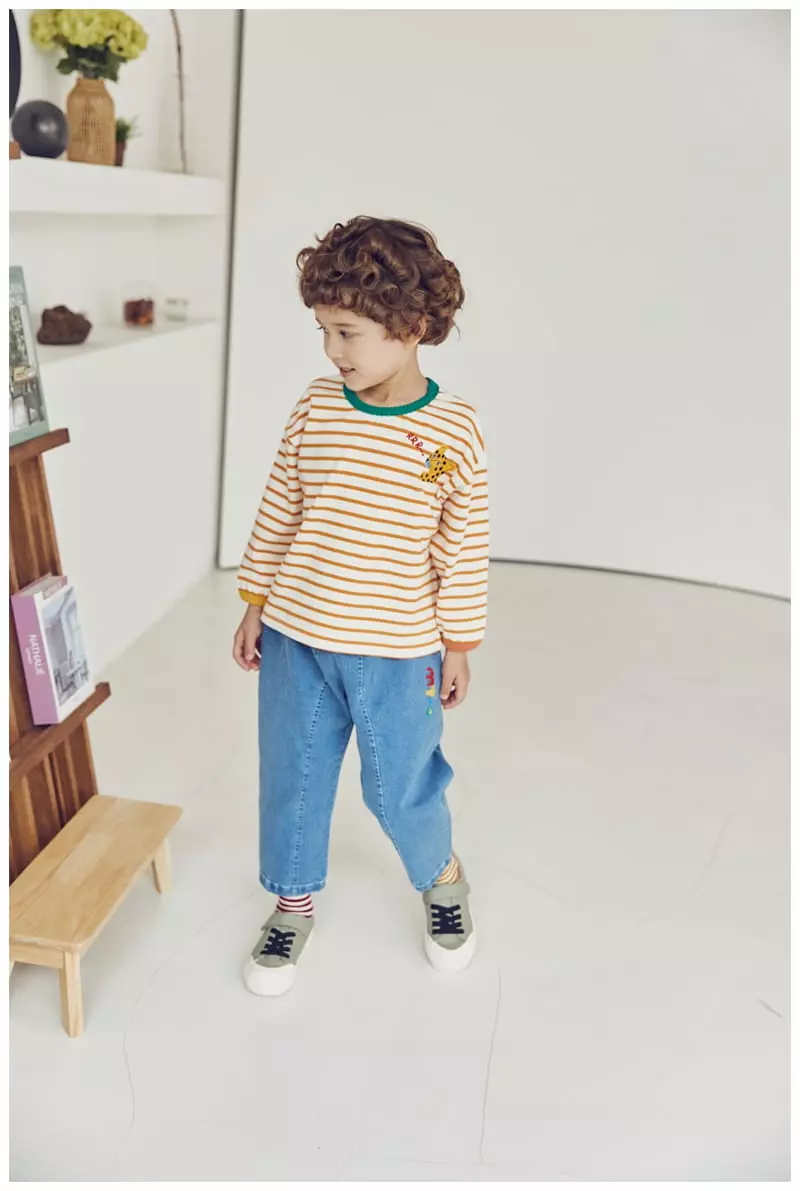 Mimico - Korean Children Fashion - #discoveringself - Ani Stripes Tee - 2