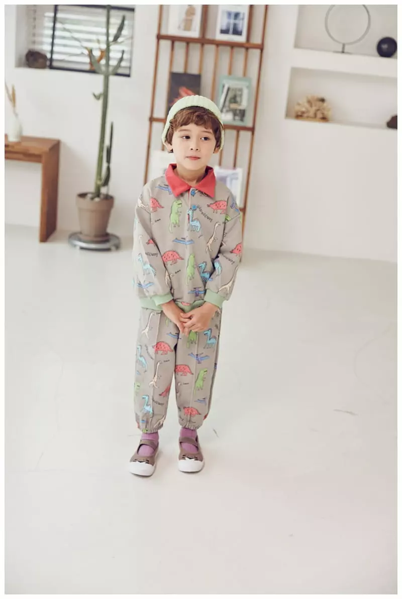 Mimico - Korean Children Fashion - #discoveringself - Color Dino Pants - 12