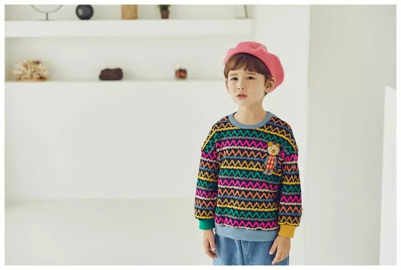 Mimico - Korean Children Fashion - #discoveringself - Bear Sweater