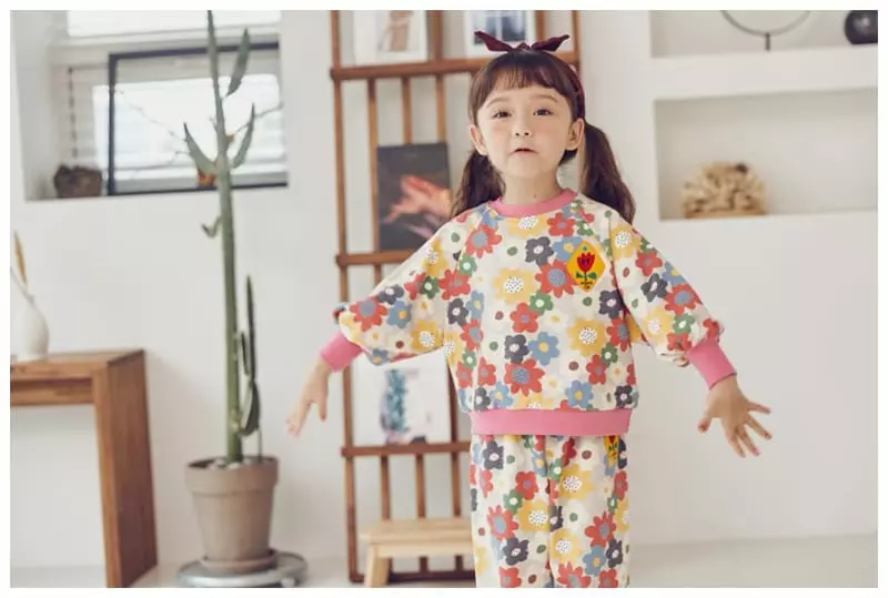 Mimico - Korean Children Fashion - #fashionkids - Flower Tee - 7