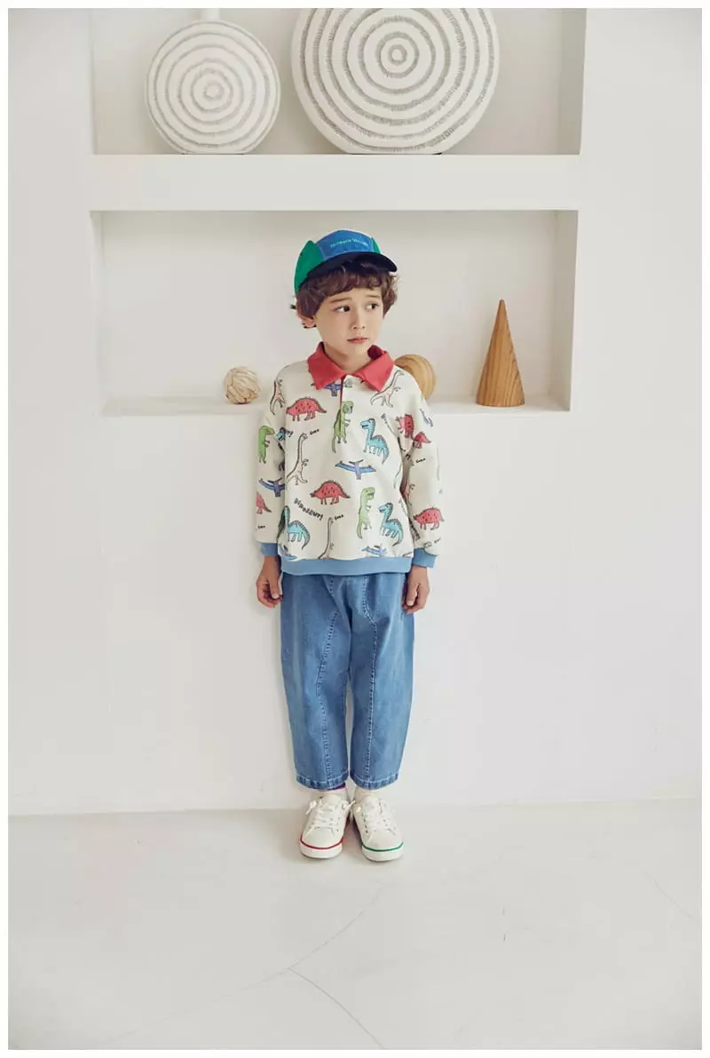 Mimico - Korean Children Fashion - #fashionkids - Color Dino Tee - 5