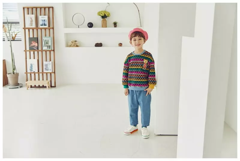 Mimico - Korean Children Fashion - #fashionkids - Bear Sweater - 2