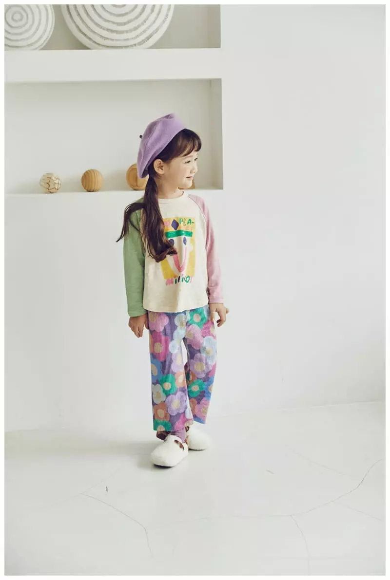 Mimico - Korean Children Fashion - #kidsshorts - Flower Velvet Pants - 7