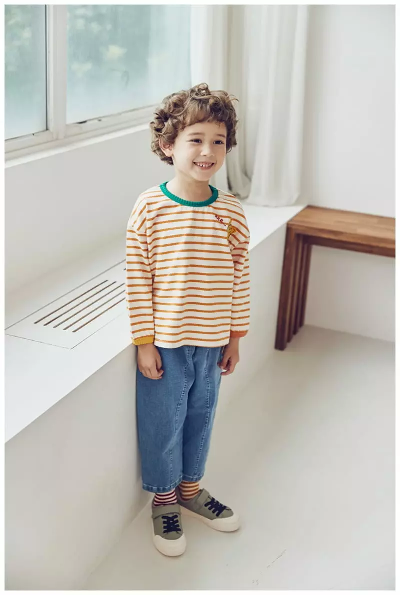 Mimico - Korean Children Fashion - #fashionkids - Ani Stripes Tee - 4