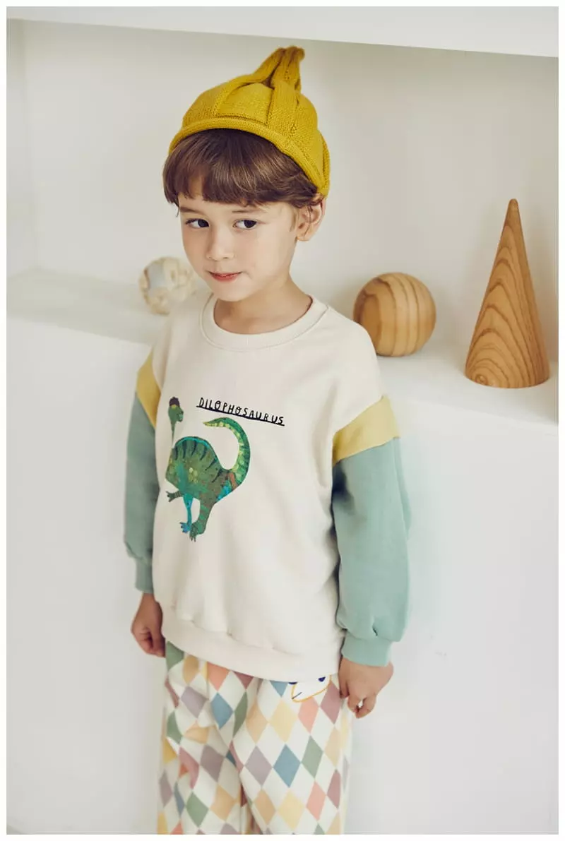 Mimico - Korean Children Fashion - #kidsshorts - Dinos Tee - 10