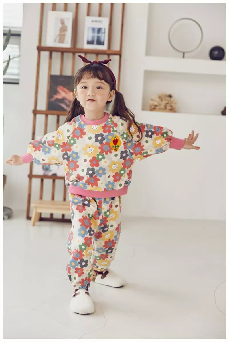 Mimico - Korean Children Fashion - #kidsshorts - Flower Tee - 8