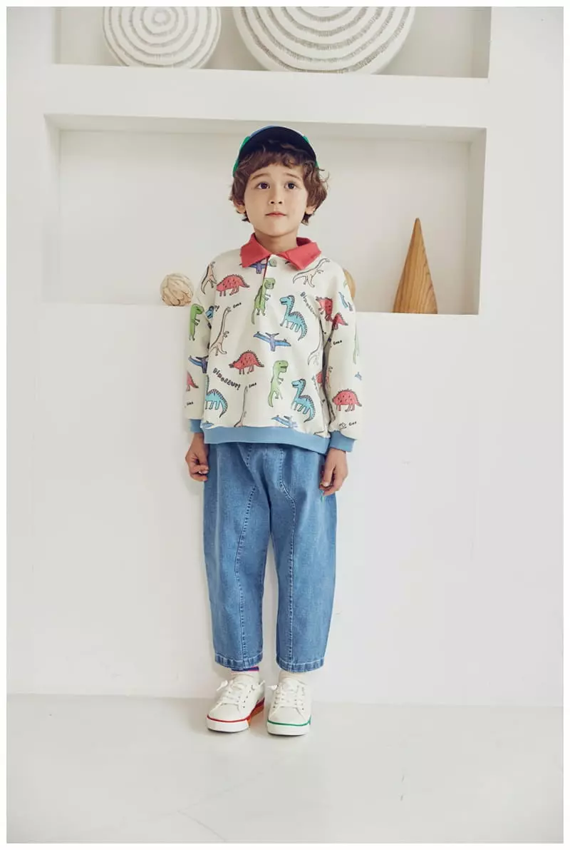 Mimico - Korean Children Fashion - #kidsstore - Color Dino Tee - 7