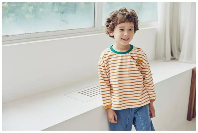 Mimico - Korean Children Fashion - #kidzfashiontrend - Ani Stripes Tee - 6