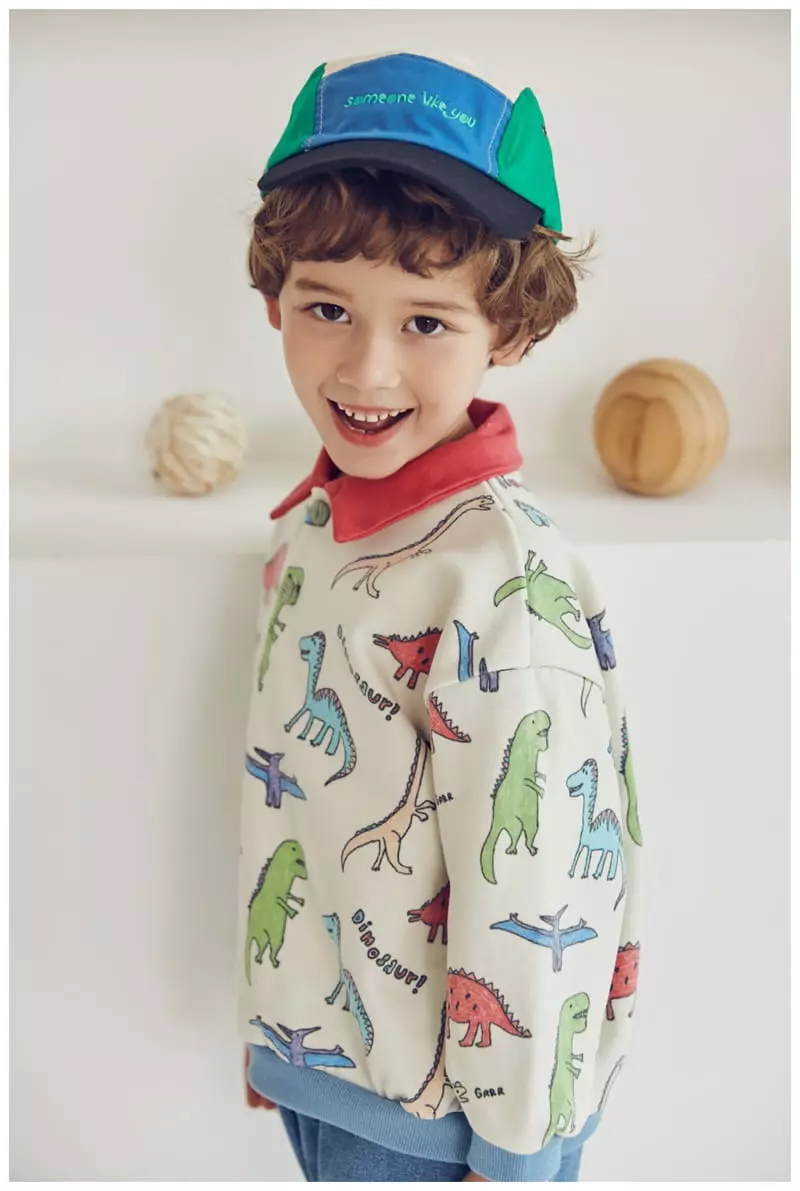 Mimico - Korean Children Fashion - #kidzfashiontrend - Color Dino Tee - 8
