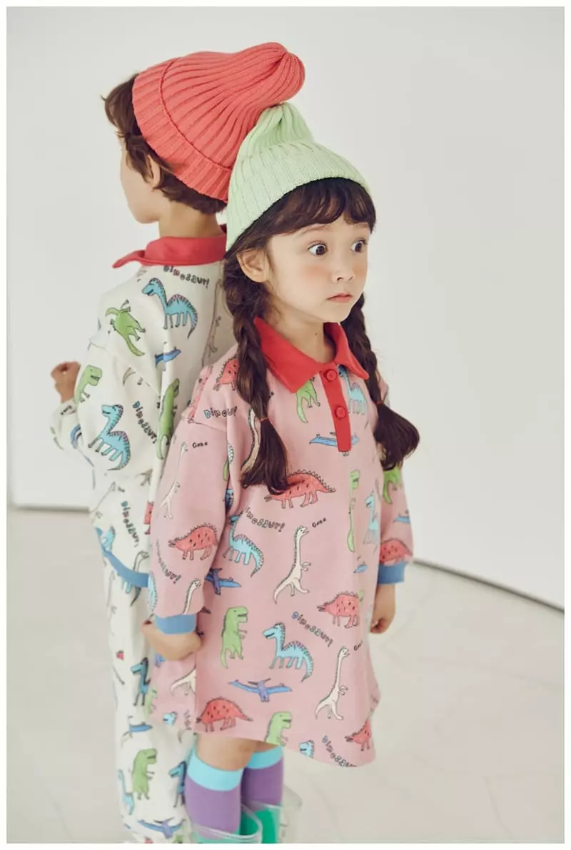 Mimico - Korean Children Fashion - #kidzfashiontrend - Dino One-piece - 3