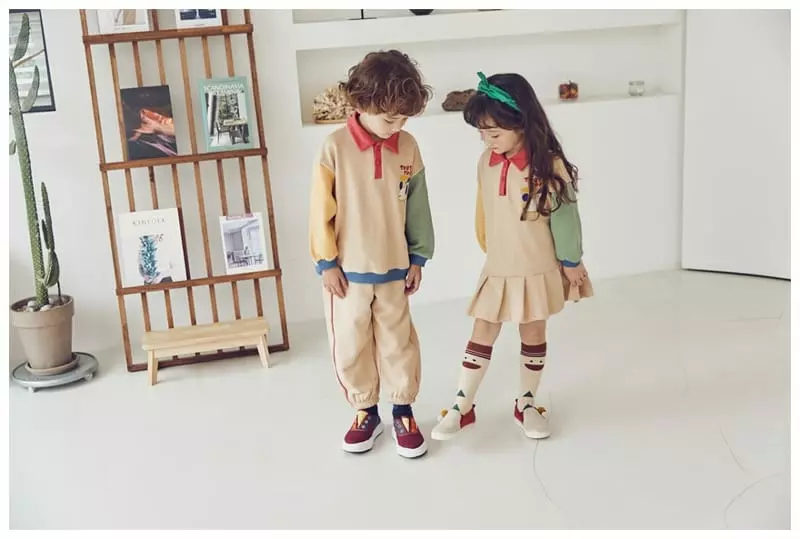 Mimico - Korean Children Fashion - #kidzfashiontrend - Ddu Ddu Top Bottom Set