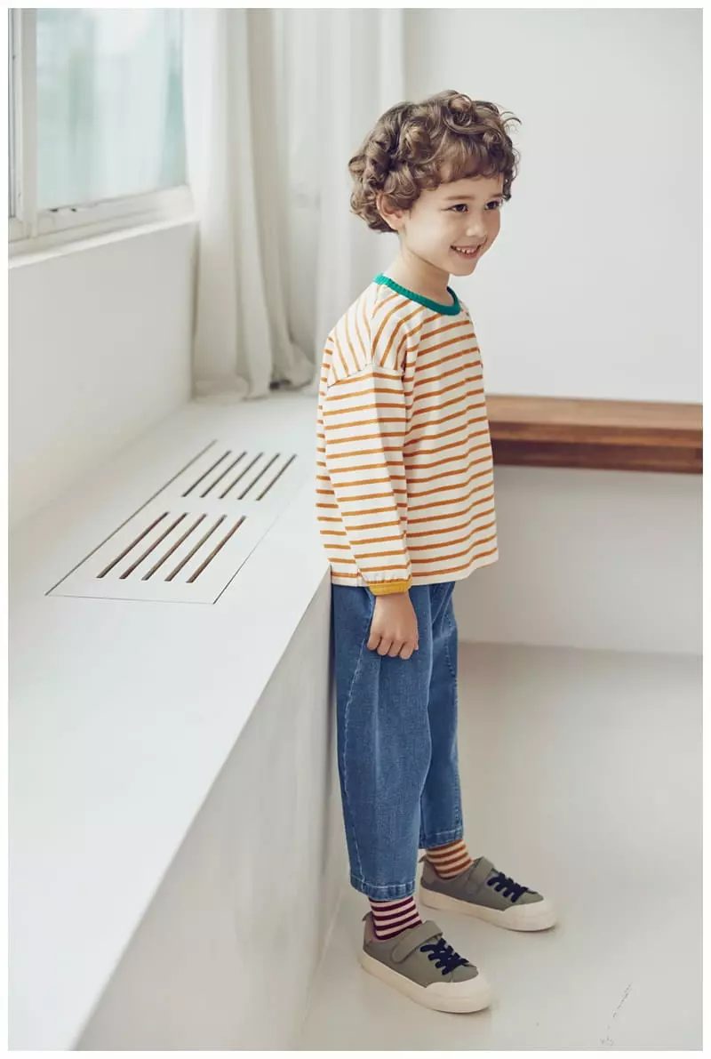 Mimico - Korean Children Fashion - #littlefashionista - Ani Stripes Tee - 8