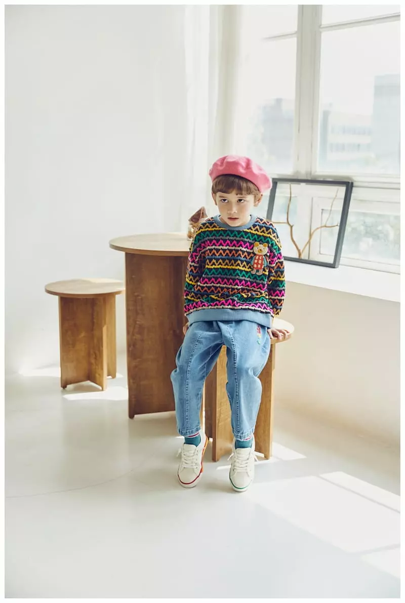 Mimico - Korean Children Fashion - #littlefashionista - Bear Sweater - 7