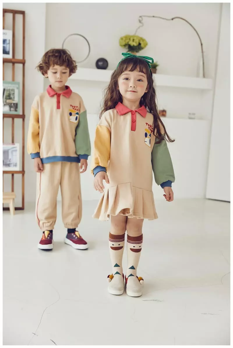 Mimico - Korean Children Fashion - #littlefashionista - Ddu Ddu Top Bottom Set - 3