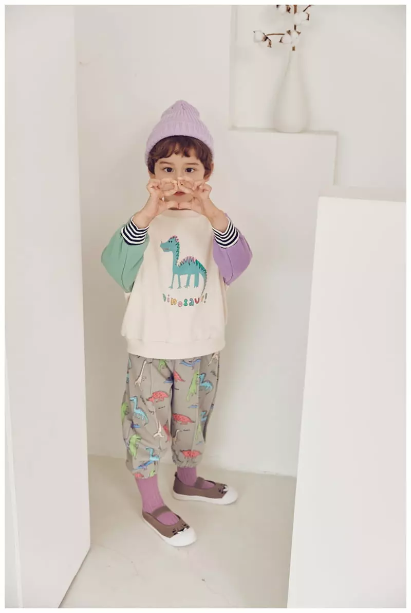 Mimico - Korean Children Fashion - #magicofchildhood - Color Dino Pants - 5