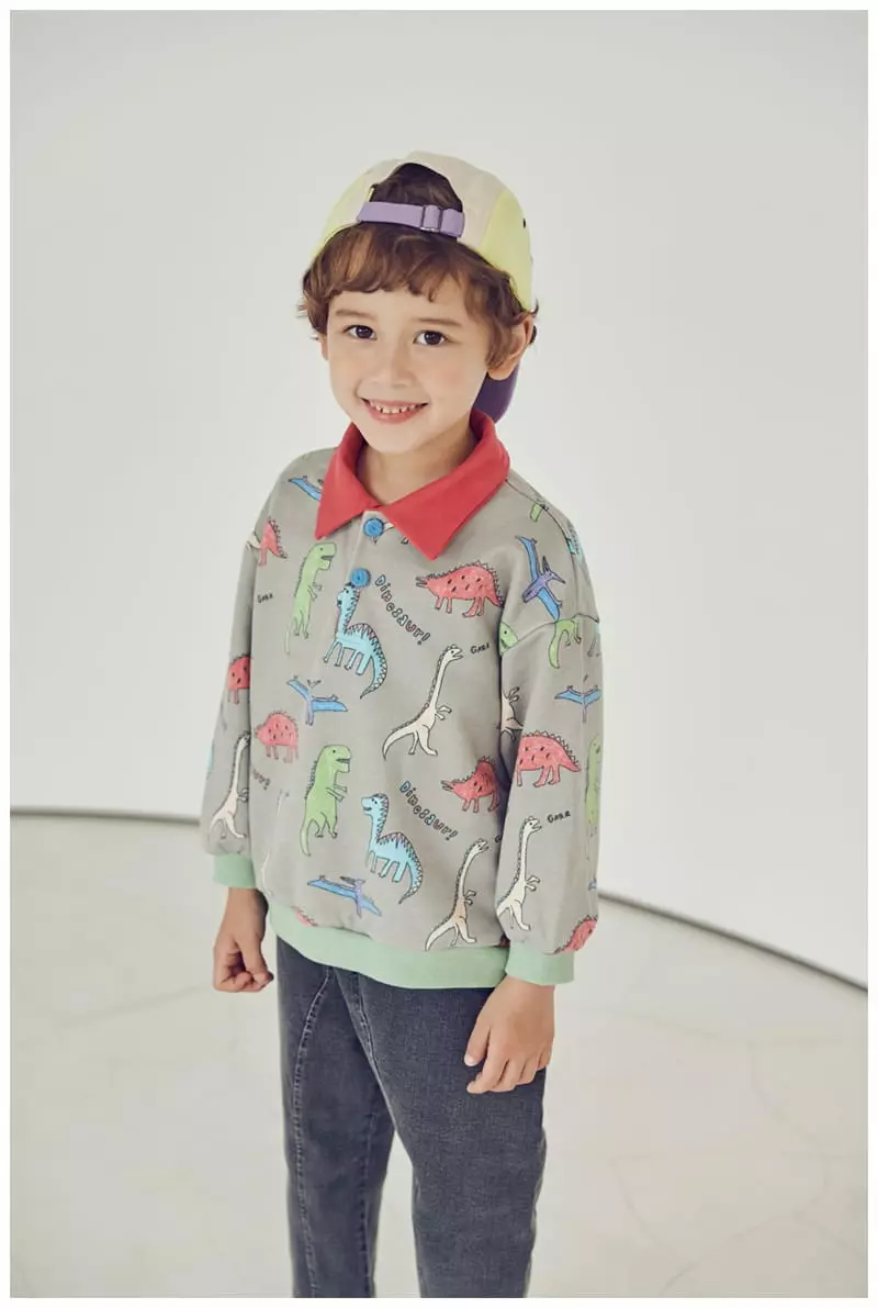 Mimico - Korean Children Fashion - #magicofchildhood - Color Dino Tee - 11