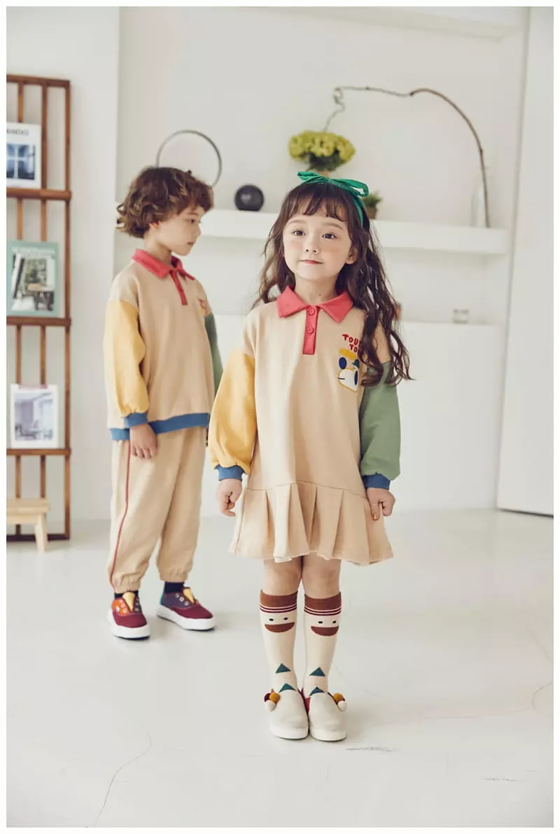 Mimico - Korean Children Fashion - #littlefashionista - Ddu Ddu Top Bottom Set - 4