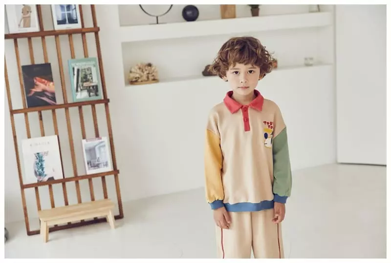Mimico - Korean Children Fashion - #prettylittlegirls - Ddu Ddu Top Bottom Set - 6