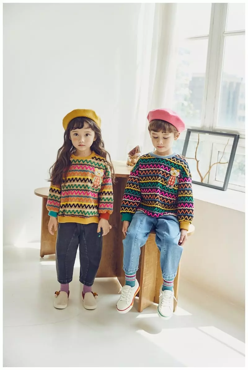 Mimico - Korean Children Fashion - #todddlerfashion - Bear Sweater - 11