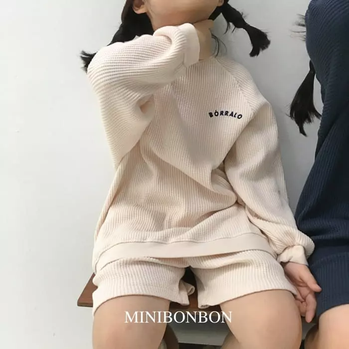 Mini Bongbong - Korean Children Fashion - #kidsshorts - Basket Sweatshirt - 7