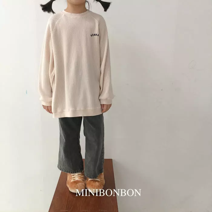 Mini Bongbong - Korean Children Fashion - #Kfashion4kids - Folding Jeans - 4